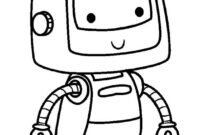 coloring page robot coloring page robot
