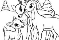rudolph the red nosed reindeer images to color