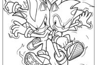 sonic coloring pages shadow