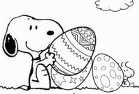 snoopy easter coloring pages snoopy easter coloring pages