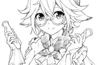 genshin impact coloring page