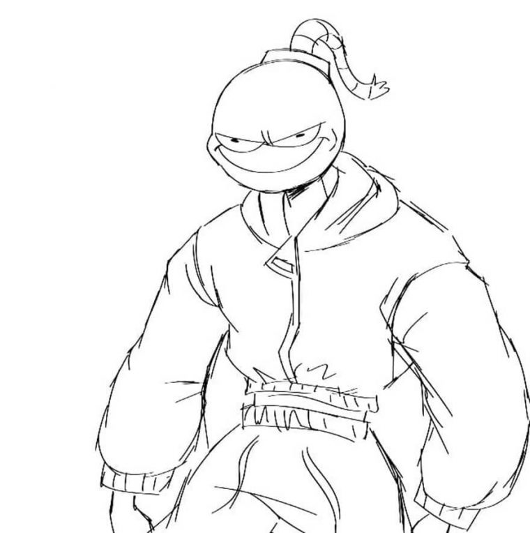 fnf whitty coloring pages