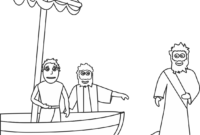 jesus calls matthew coloring page