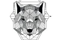 coloriage animaux geometrique