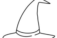 witches hat coloring pages witches hat coloring pages