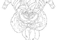 broly coloring page