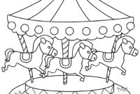 carousel coloring page carousel coloring page
