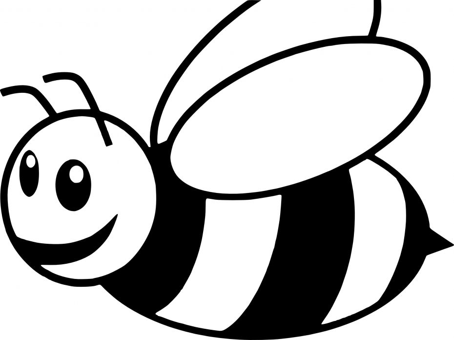 Coloriage d'une abeille | Desenho de abelha, Flores para colorir