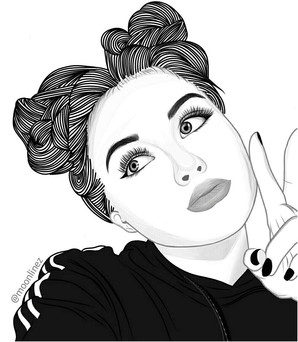 15 Paisible Coloriage De Fille Ado Swag Stock - COLORIAGE