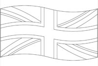 dessin drapeau anglais a colorier