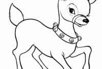 christmas reindeer coloring page christmas reindeer coloring page