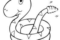 coloring page snake