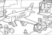 airport coloring page