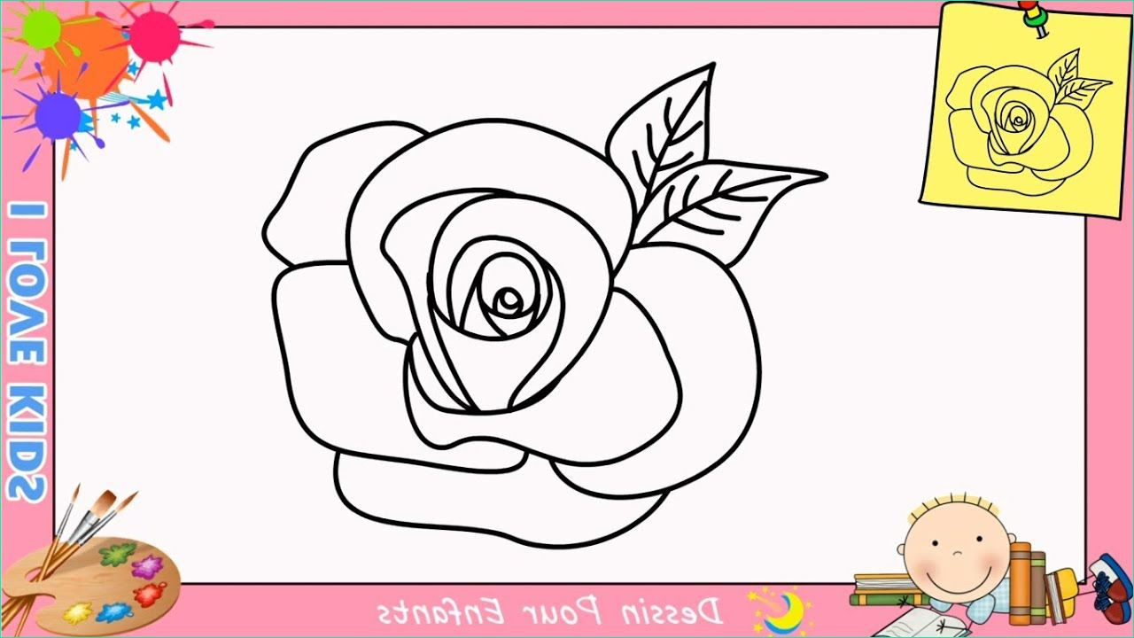 Dessin Rose Facile Impressionnant Photographie Ment Dessiner Une Rose