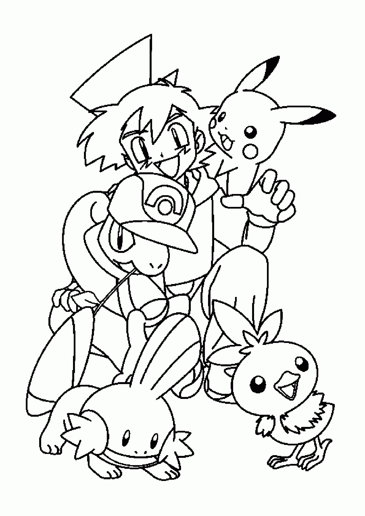 画像をダウンロード Coloriage Pokemon Sacha Et Ses Pokemon 321267 pour Coloriage