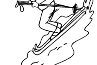 ski coloring page ski coloring page