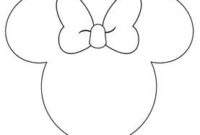 tete de minnie a imprimer