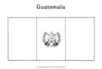guatemala flag coloring page