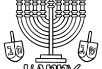 hanukkah menorah coloring page hanukkah menorah coloring page