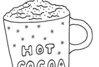 hot cocoa coloring pages