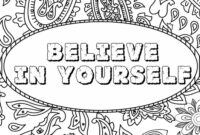 i am enough coloring pages