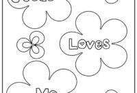 god loves me coloring page