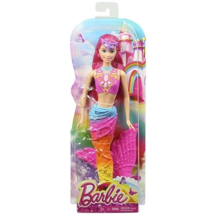Mattel Barbie Sirène Arc En Ciel - Comparer Avec destiné Barbie Sirene