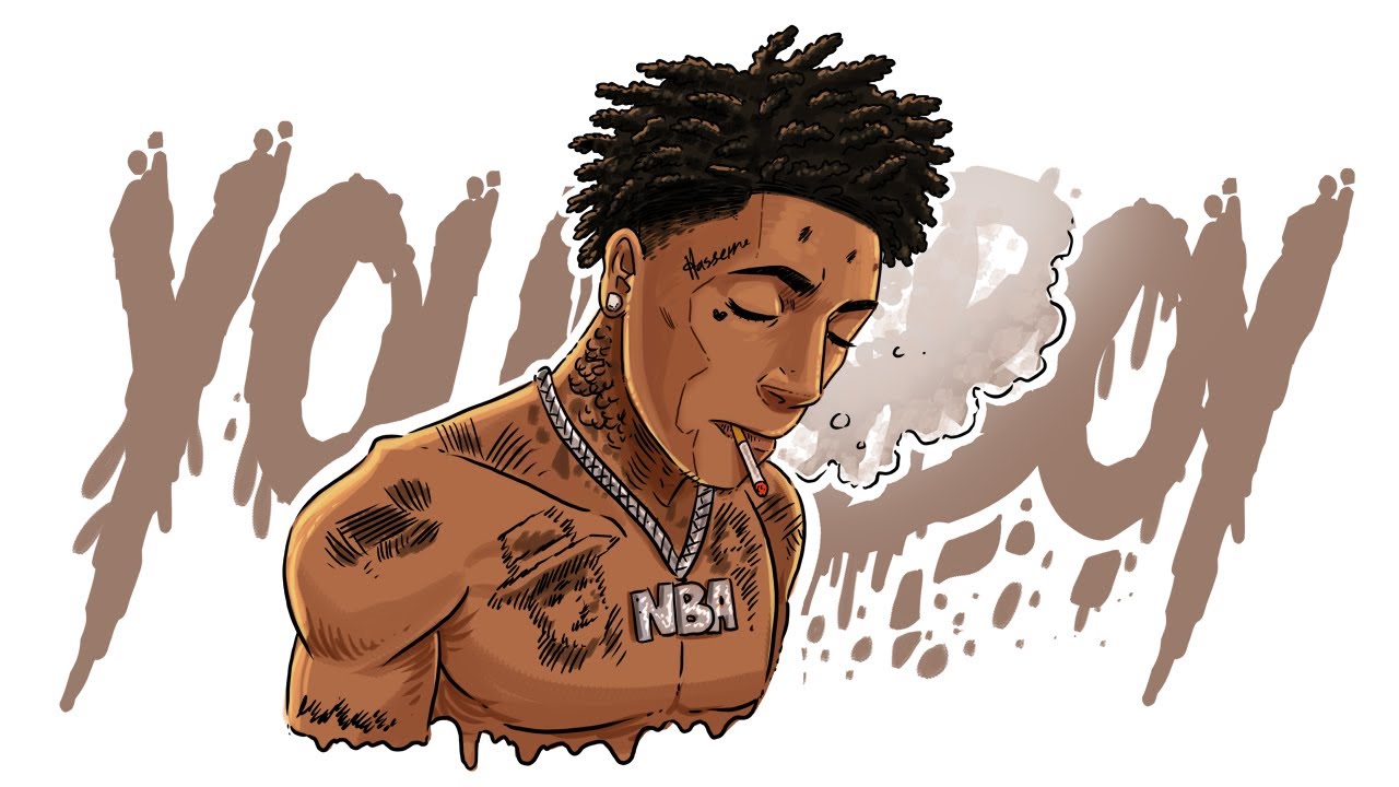 how to draw nba youngboy cartoon - lineartdrawingsheartshape