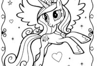 my little pony unicorn coloring pages