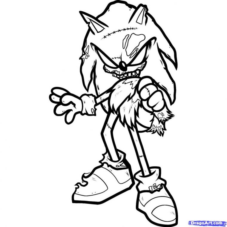 sonic dot exe coloring pages