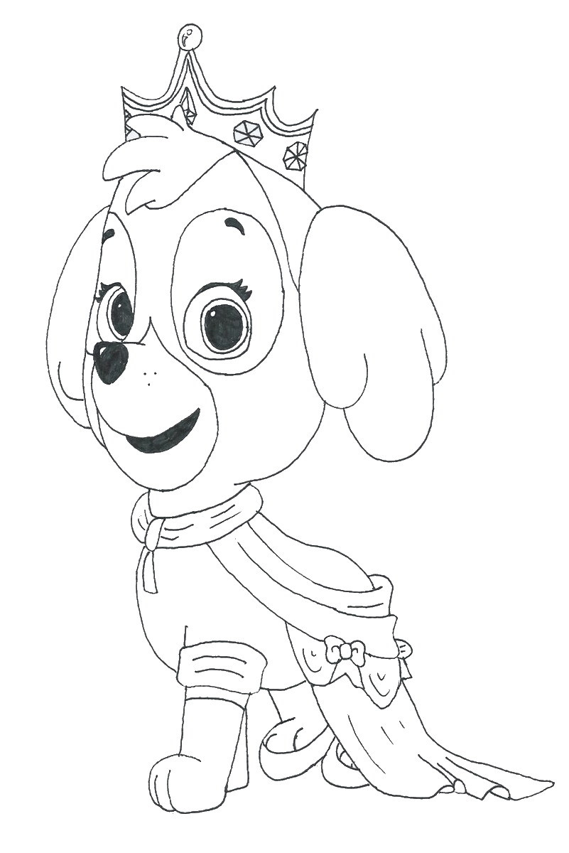 Paw Patrol Everest Coloring Page at GetColorings.com | Free printable