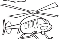 police helicopter coloring page
