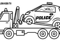 police monster truck coloring pages