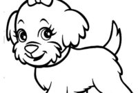 puppy coloring page to print