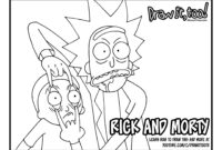printable rick and morty coloring pages