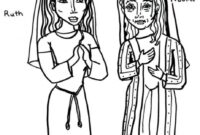 ruth and naomi coloring pages ruth and naomi coloring pages