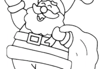 santa coloring pages free