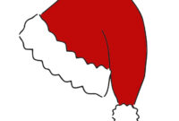 santa hat cut out santa hat cut out