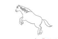 dessin a colorier facile qui saute