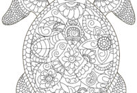 sea turtle coloring pages for adults