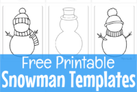 snowman printable free