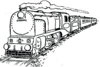 free printable steam train coloring pages
