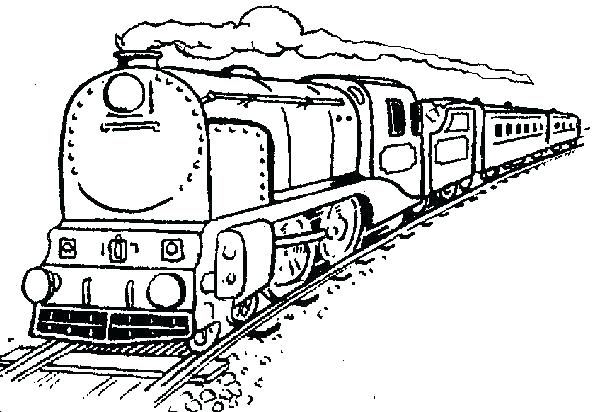 Steam Locomotive Coloring Page at GetDrawings | Free download