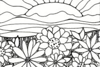 sunset coloring page sunset coloring page