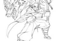 tanjiro coloring pages tanjiro coloring pages
