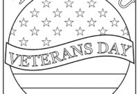 veterans day color pages