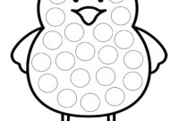 gommettes poussins a imprimer