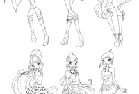 dessin a colorier facile winx