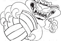 cute volleyball coloring pages