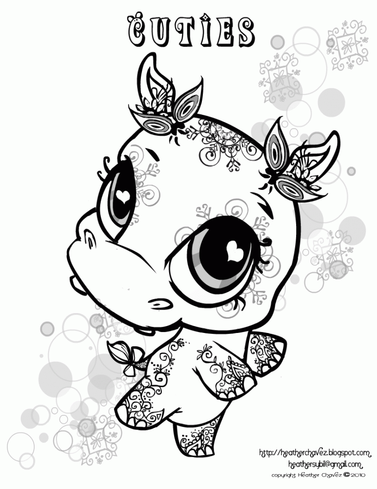 cutie coloring pages